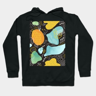 Underwater abstract doodle art Hoodie